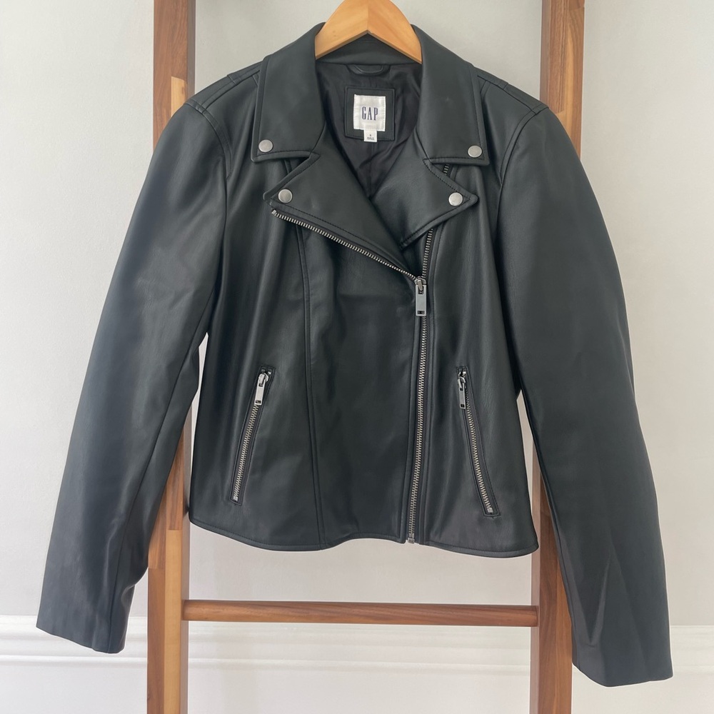 Gap faux leather jacket